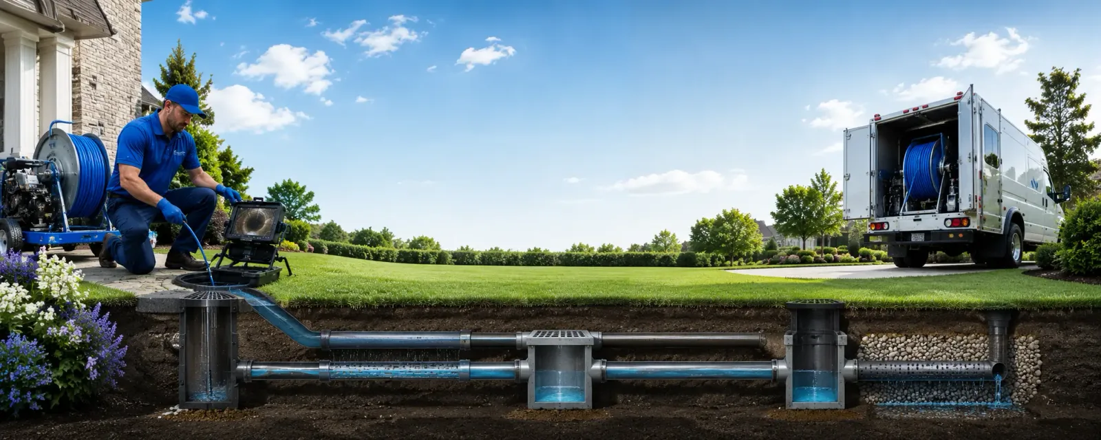 Outdoor drain cleaning information for Buckner, MO